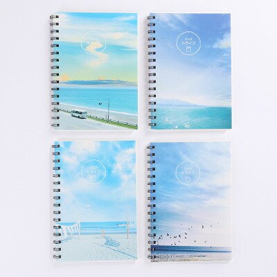 Sakura Notepad Student Stationery Notebook Novelty Cartoon Coil Notebook Cute Notebooks Random Learning Office Supplies: Rose Red