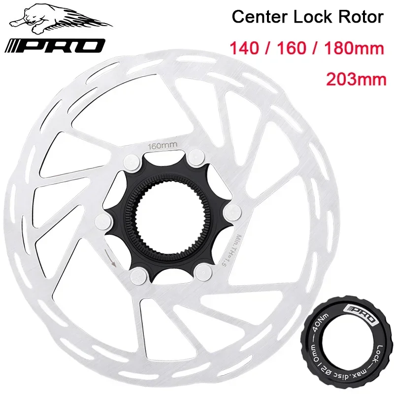 IIIPRO Centerlock Rotor vtt vélo de route Dissipation thermique disque de refroidissement serrure centrale 140/160/180/ 203mm frein à disque Rotor verrouillage central