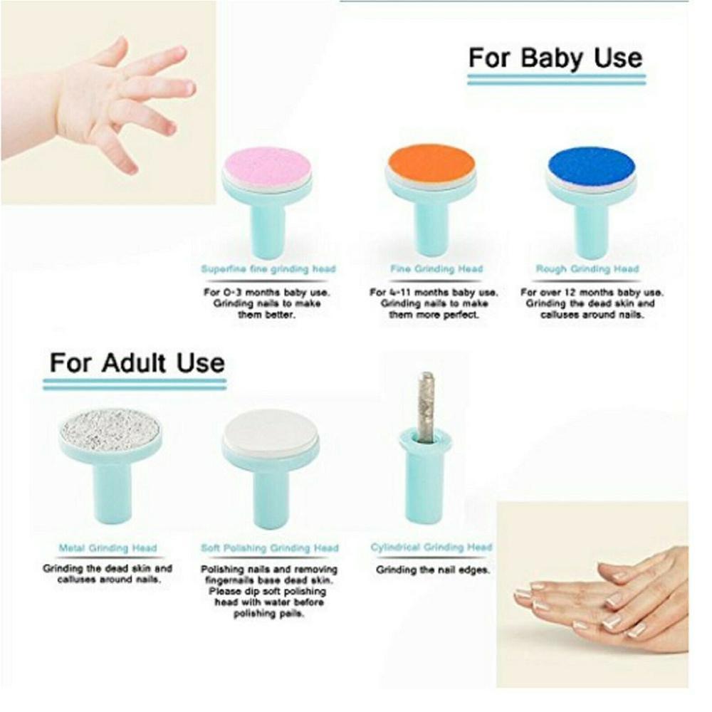 Bébé électrique coupe-ongles enfants enfants infantile sécurité pédicure tondeuses Abs matériel ciseaux ongles outils Cutter soins ensembles