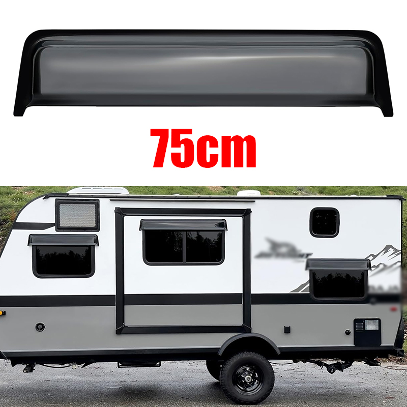 1Pc 50/75cm RV Window Rain Shelter Long RainBlade RV Window Deflector And Sun Visor Rv Accessories: PURPLE