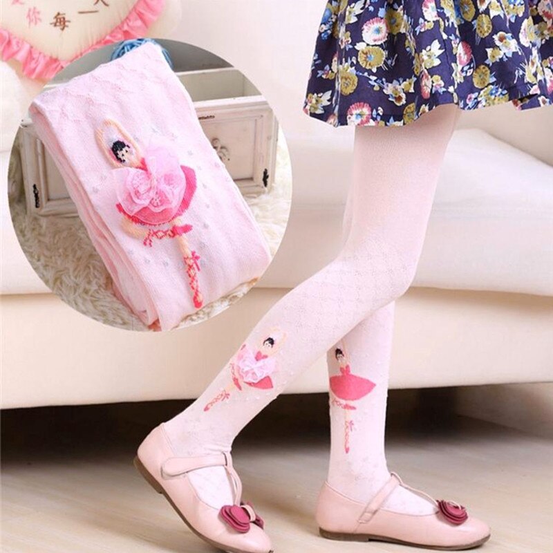 Medias de Ballet para niña, medias de algodón, medias de baile de princesa, 3-11 años
