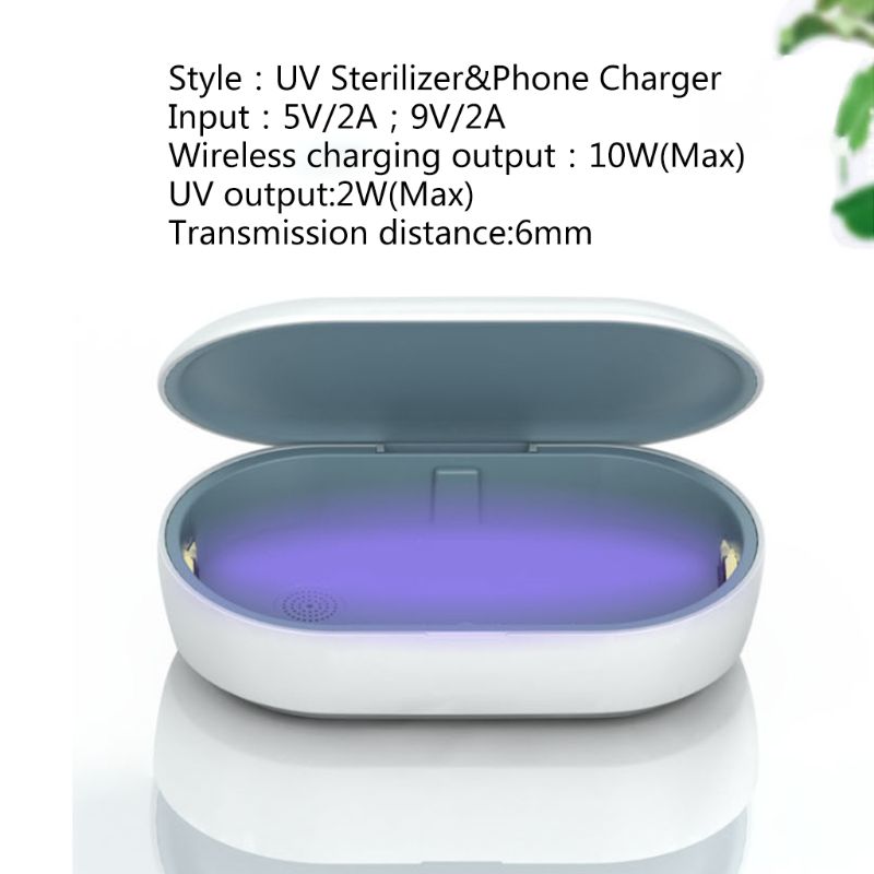 Désinfectant UV de téléphone Portable, stérilisateur portatif de téléphone intelligent de lumière UV, désinfecteur de fonction d'aromathérapie, bijoux de brosse à dents de téléphone Wa