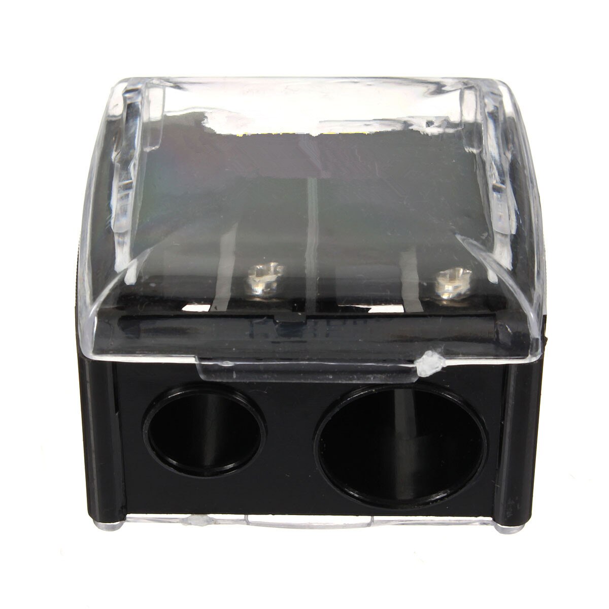 Dual Holes Cosmetic Pencil Sharpener Eyeliner Eyebrow Lip Liner Make Up Tool Eyebrow Trimmer Makeup Pencil Sharpener Portable