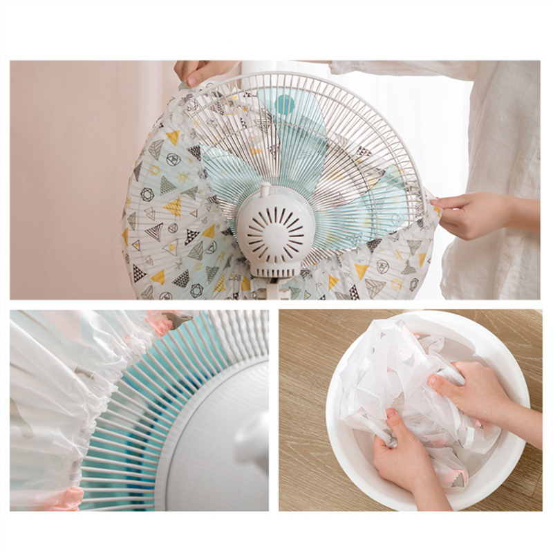 Funda protectora para ventilador eléctrico de verano, protector para ventilador resistente al agua, lavable, 50/45CM