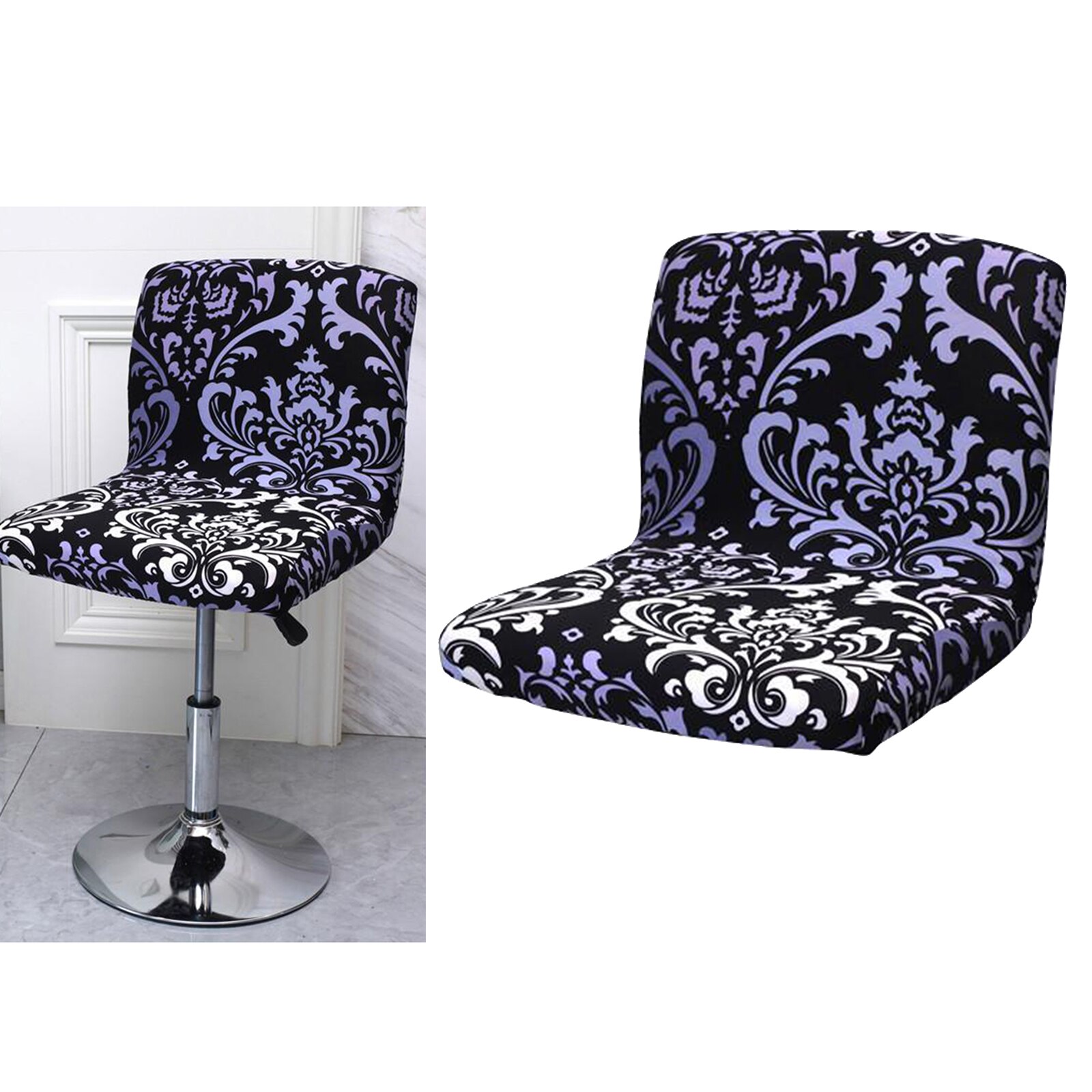 Stræk stol betræk slipcovers, bar højde barstol skammel dækker spisestue: Stil 4