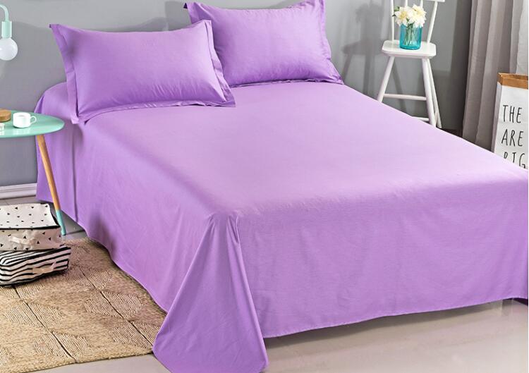 Drap de lit cototn 100% coton | Couleur unie, 40x40 133x82, 250cm x 250cm: Lilas
