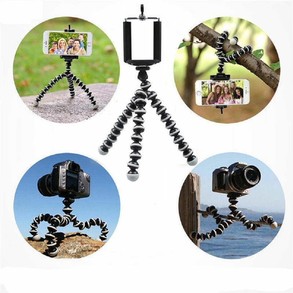 Pieuvre Flexible trépied support Table bureau Mini trépied avec pince Gorillapod pour téléphone téléphone portable téléphone Smartphone Dslr appareil photo