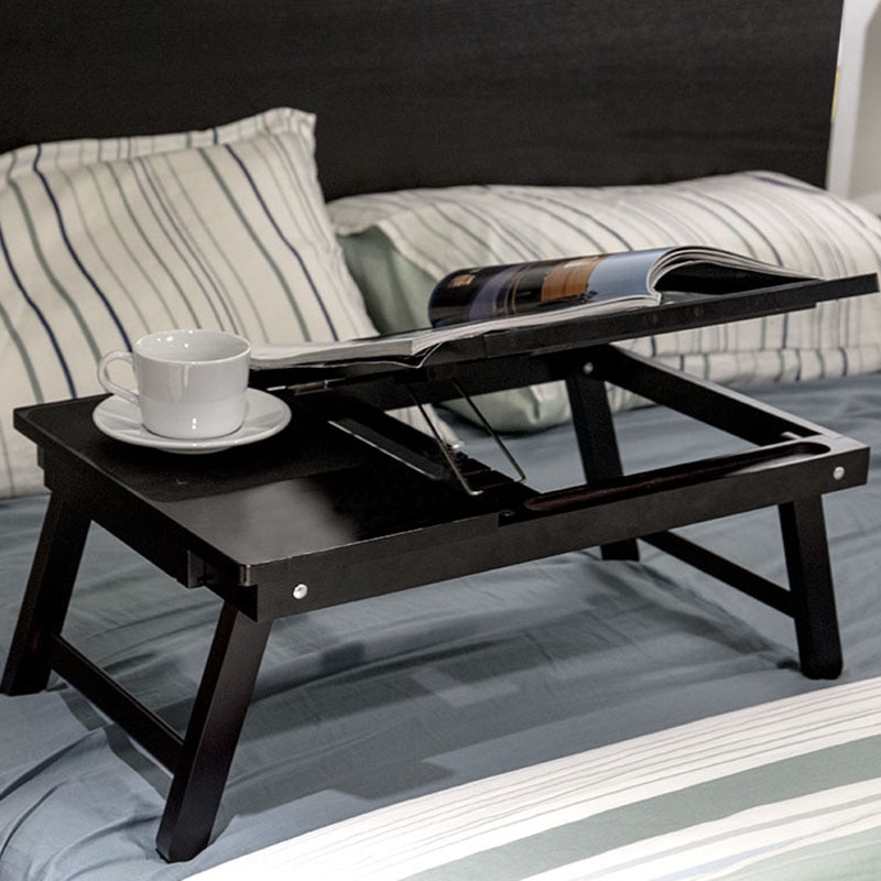 Wooden Laptop Table Home Computer Desk Students Dormitory Beds Folding Laptop Tables Computer Table Office Desk