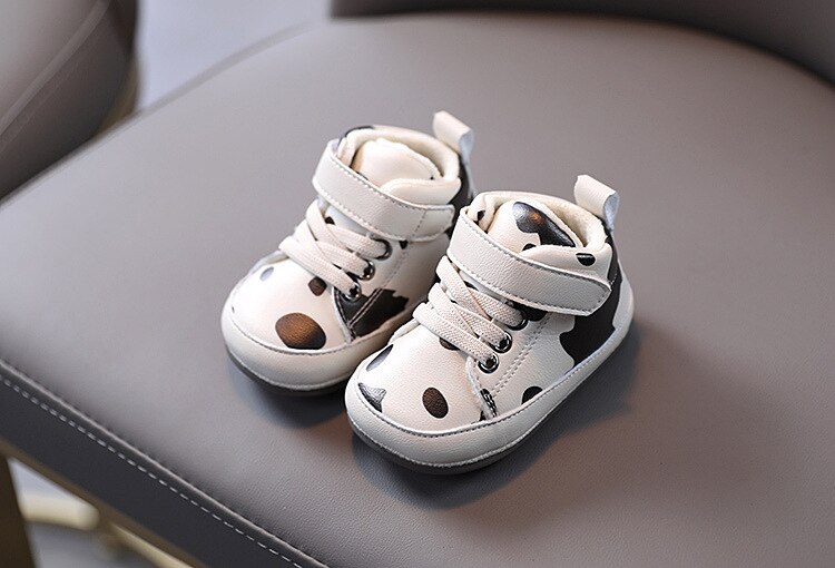 Herfst Winter Meisjes Katoen Enkellaarsjes Unisex Peuter Snowboots 1-2 Jaar Oude Kinderen Schoenen: Beige / 3