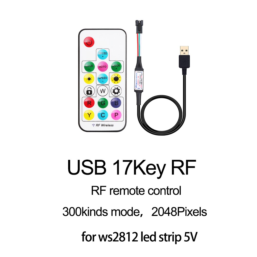 5-24v bluetooth wifi musikkontroller rf mini pixel controller app kontroll för  ws2811 ws2812b ic led pixel strip 5050 rgb