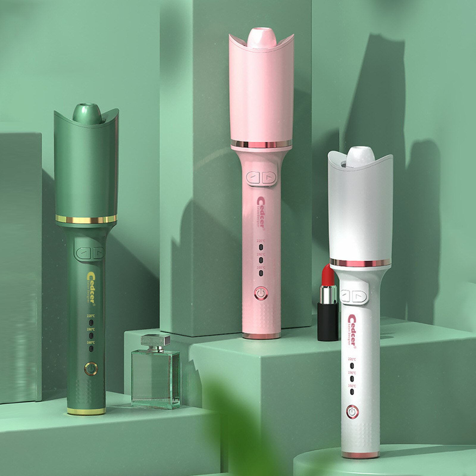 Rizador de pelo eléctrico automático, máquina rizadora de cabello con calefacción rápida