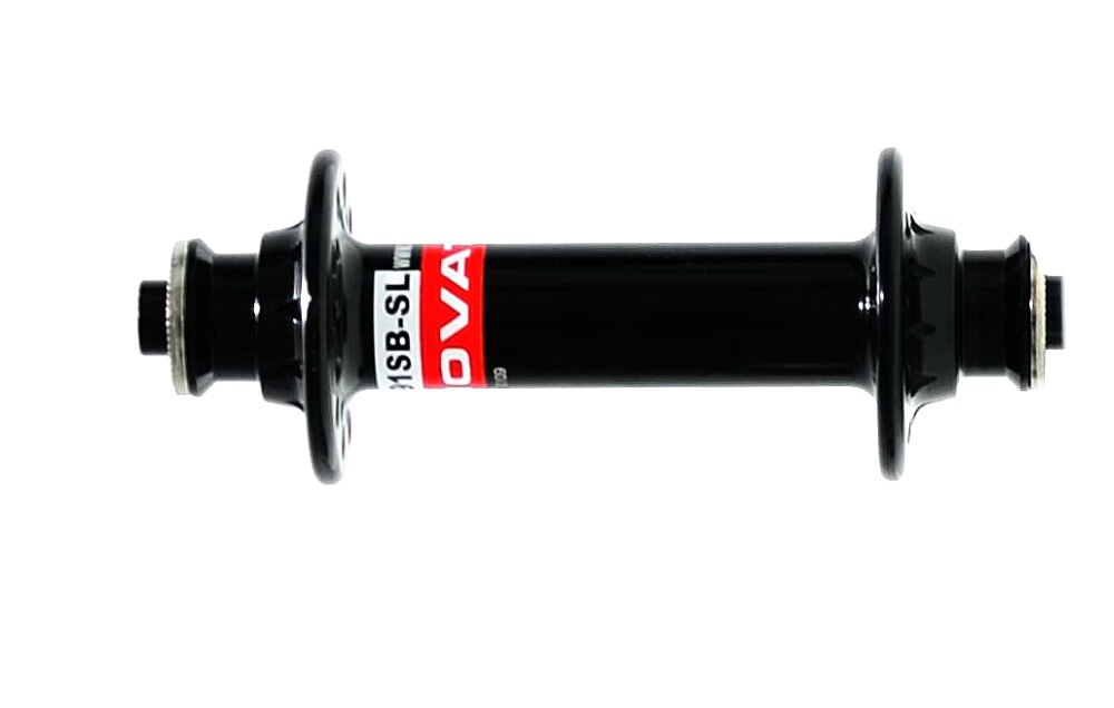 Novatec A291SB racefiets hubs Front 76g zwart/rood 20/24 gaten omvatten quick release