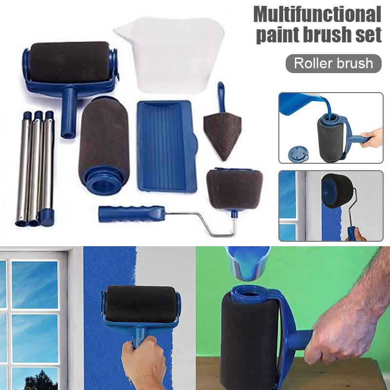 Paint Roller Brush Kit House Paint Rollers Multifunctional Paint Brush Set DIN889