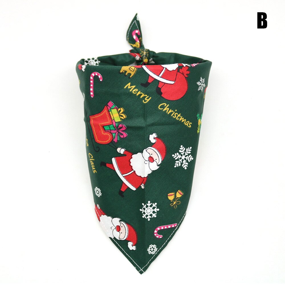 Dog Bandana Christmas Dog Collar Scarf Bib Grooming Accessories Triangular Collars Christmas for Pet Dog Col