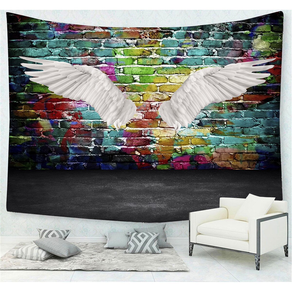 Tapiz de pared Estilo nórdico tapiz de pared colgante para dormitorio sala de estar dormitorio Decoración: 8