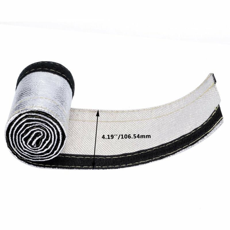 Universal glasfiber metallisk värmesköld hylsa isolerad tråd slang lock wrap vävstol tub lock hölje bildelar