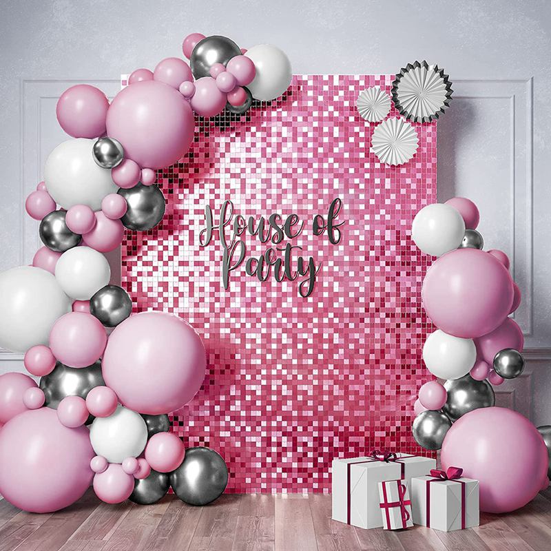 1X2M Gold Background Curtain Sequin Backdrop Wall Decor Wedding Birthday Baby Shower Christening Graduation Backdrop Anniversary