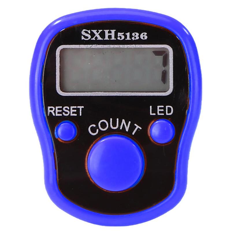 0-99999 pantalla LCD contador de dedos LED luminoso contador de Cuentas electrónico