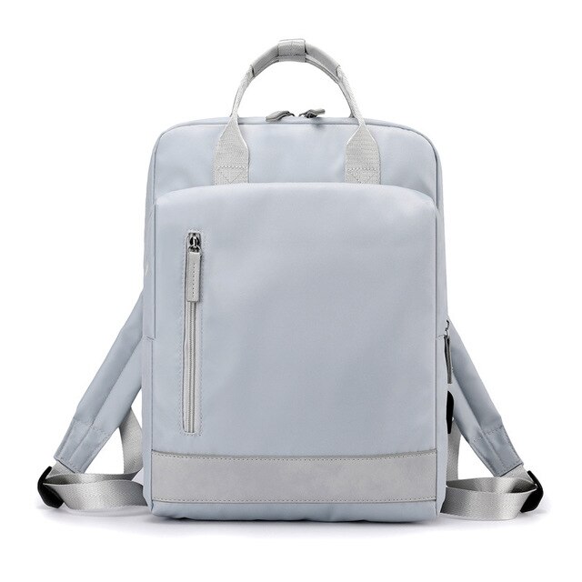 Chuwanglin Anti-diebstahl Tasche Reise Rucksack Große Kapazität Geschäft USB Ladung Männer Laptop Rucksack Hochschule Schüler Schule Tasche L901: grau Blau-2