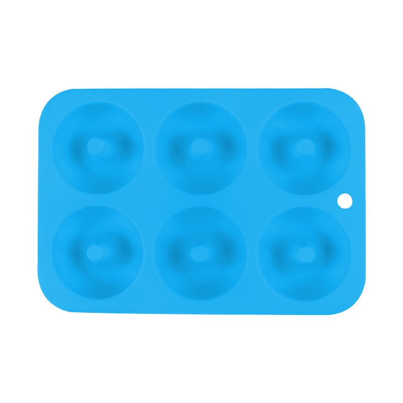 1pc Silicone Dount Mold Dessert Tool Fast Easy Manual Doughnut Maker DIY Cookies Cake Decoratings Baking Tools Kitchen Gadgets: blue