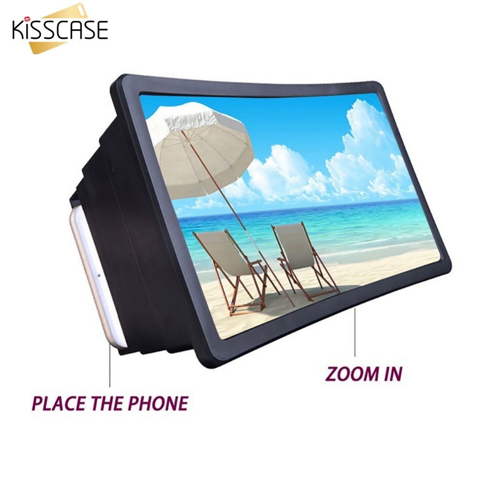 Kisscase Universele 7 Inch 3D Telefoon Screen Versterker Mobiele Telefoon Opvouwbare Stands Voor Iphone 11 Mobiele Scherm Versterker Vergrootglas