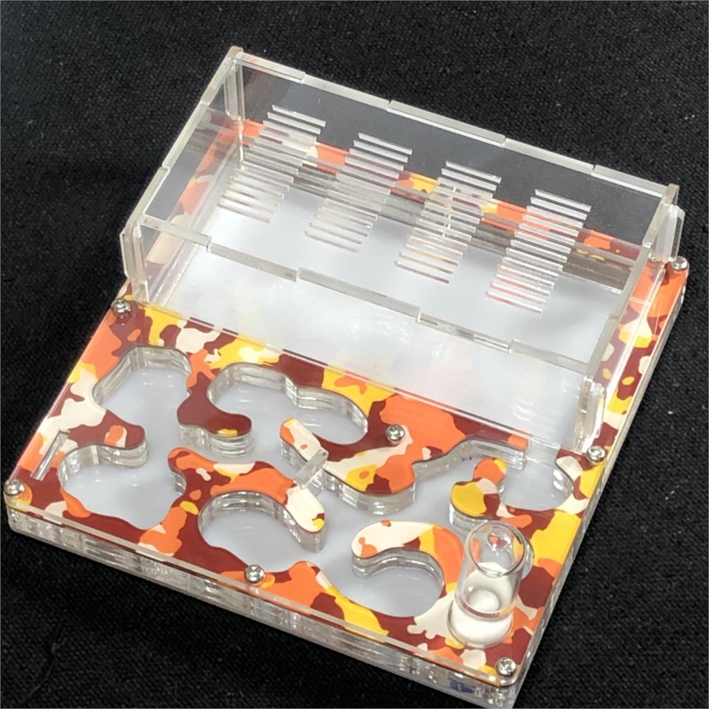 Laberinto de acrílico de doble humectación para granja de hormigas, área de alimentación, casa de hormigas para mascotas, Camuflaje, gran espacio