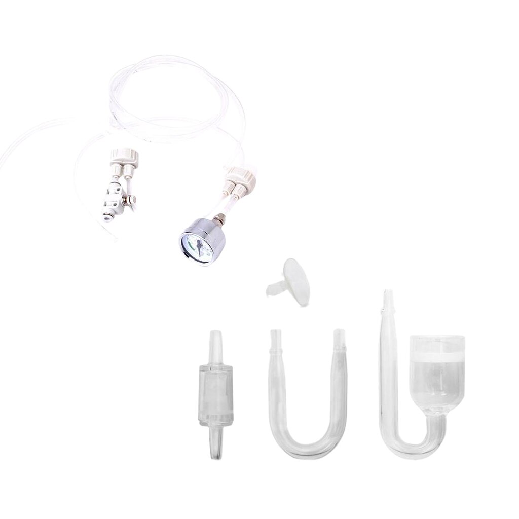 Aquarium Co2 Pressure Regulator System & CO2 Diffuser Carbon Dioxide Reactor