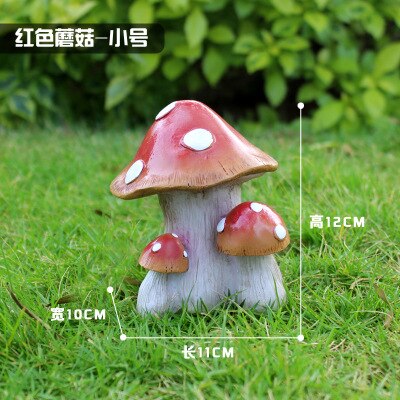 Cartoon Kreative Pilz Garten Ornament Outdoor Statuen Harz Figuren Handwerk Haus landschafts Garten Hof Rasen Dekoration 1 PC: 1