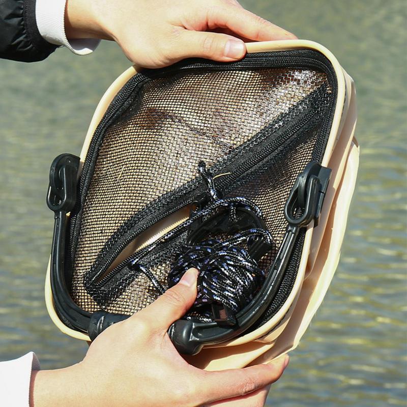 Portable fishing bucket, foldable fish bait bucket, eva water tank, 8l/14l fishing tackle, live fish box, water bag for camp fishing
