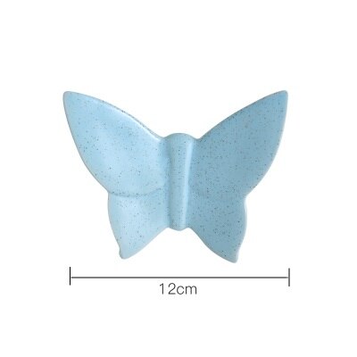 OUSSIRRO Wall Decorations Ceramic Wall Plate Ceramic butterfly Restaurant Cafe Bar Wall Decoration L2118: 2