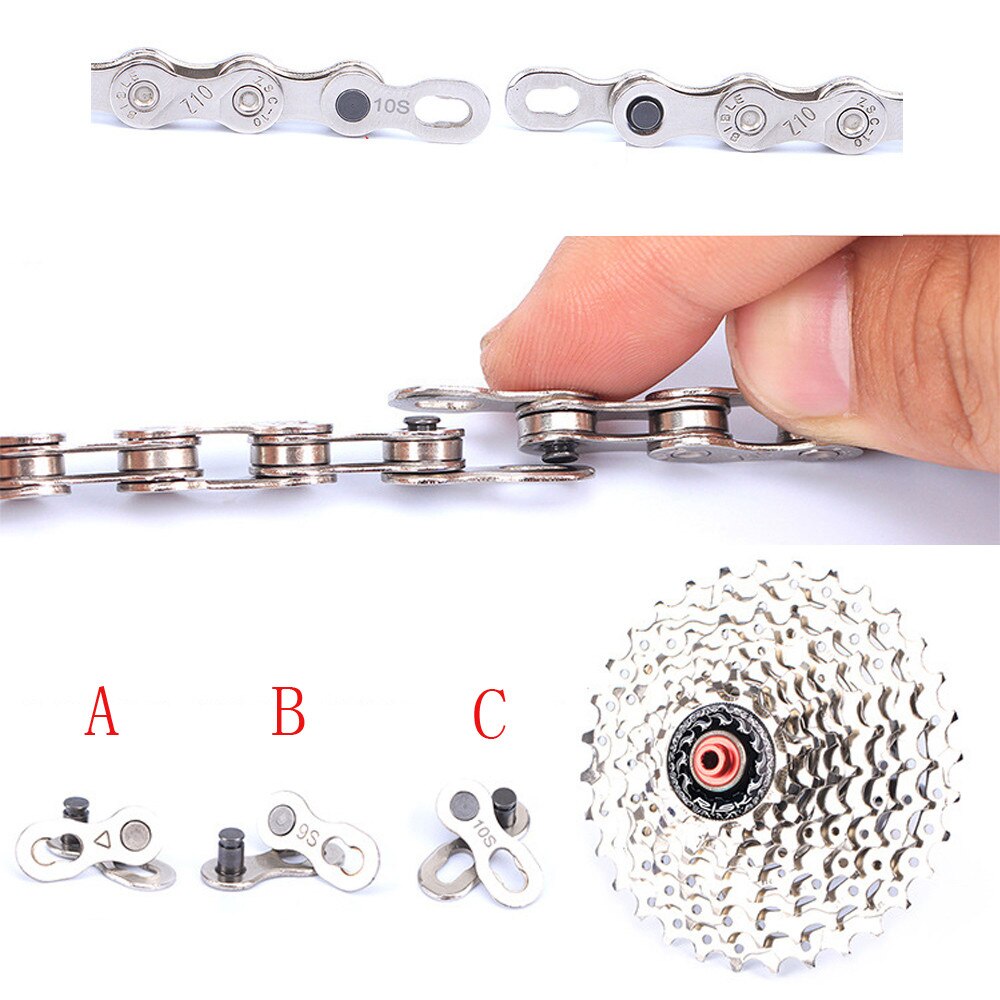 1Pair Portable Bicycle Chain Master Link Joint Connector Quick Clip bike accessories велосипедные аксусуары