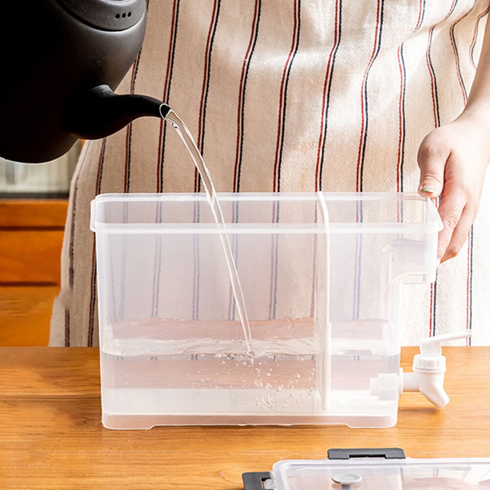 Drinks Dispenser Barrels Faucet Juices Container Brewing Drinks Bucket 3.5L