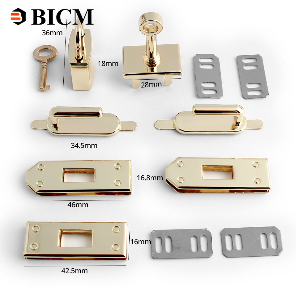 1/3/10Sets Mode Metalen Tas Lock Sluiting Vrouwen Tassen Maken Levert Tas Accessoires Sets Voor handtas DIY Hardware Kits