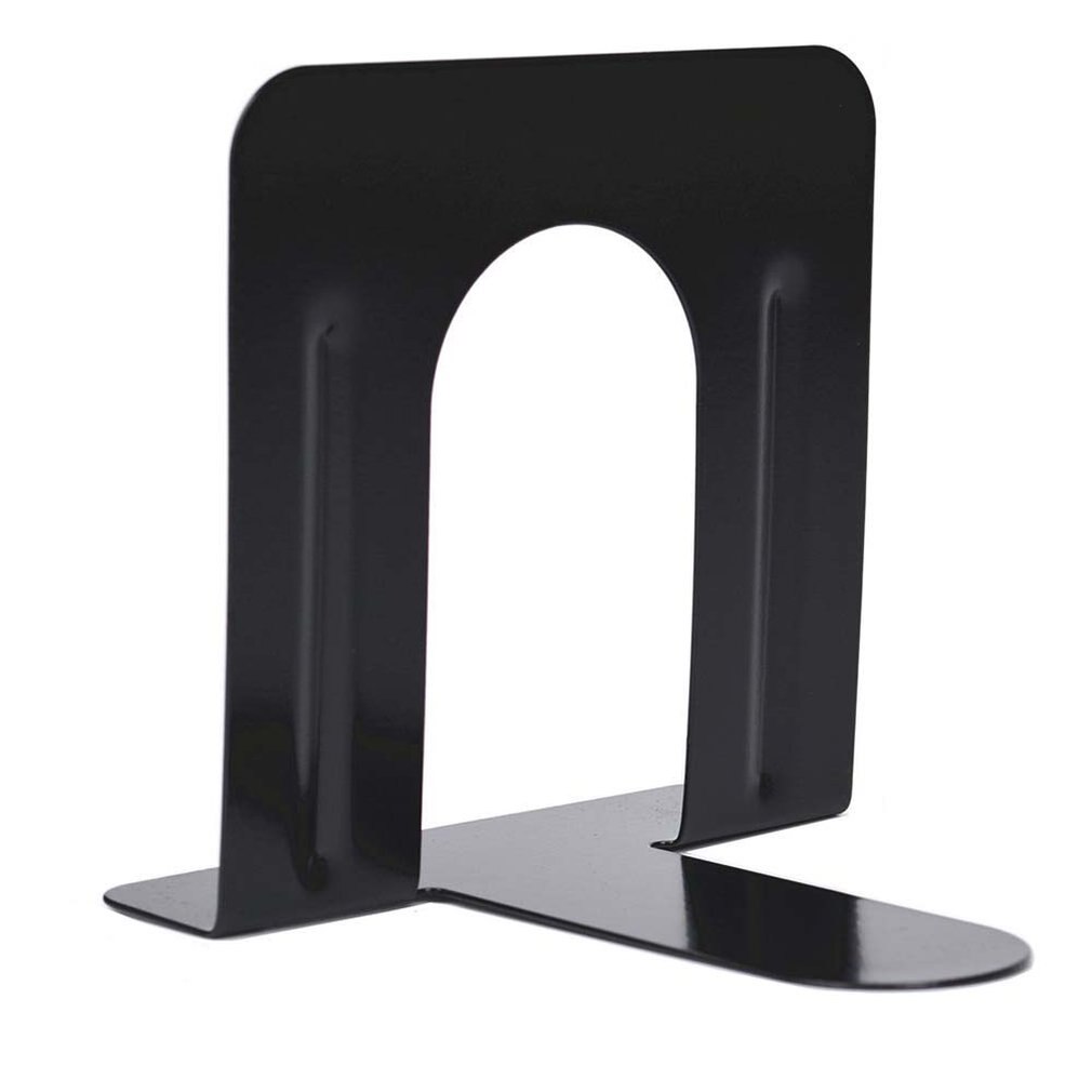 Metal Bookends - Heavy Duty Non-Skid Modern Design - View #4