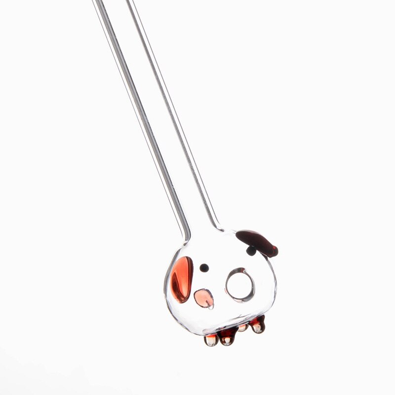 3pcs/lot Glass Straws Pig Glass Straw Lovely Drink Like Fish Handmade Glass Straw Pipette Pig Drinking Straws