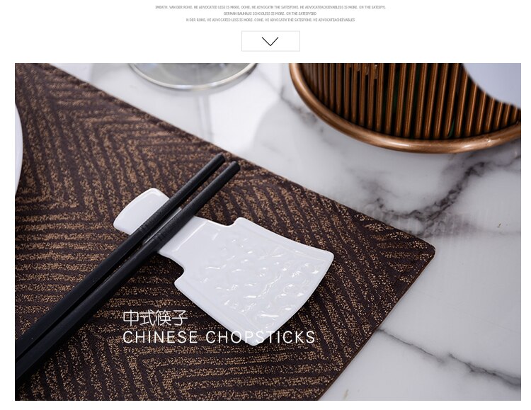 Chinese Tableware Western Food Plate Set Model Room Hotel Hollow Ceramic Tableware Set Tableware Full Package Pad Napkin