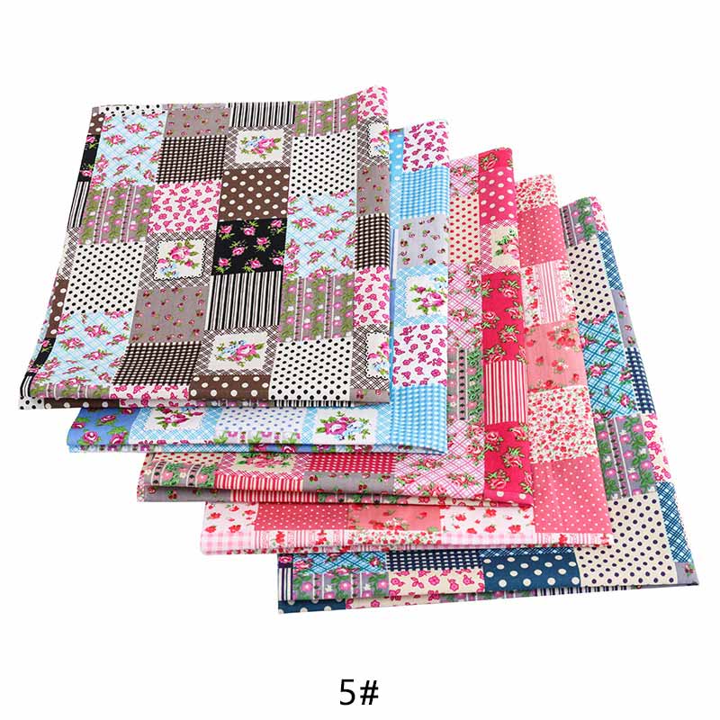 Tissu en popeline de coton imprimé doux 1/4 yards, tissu en Patchwork marine, 133x72, pour bricolage literie et accessoires faits à la main TJ1253: 5