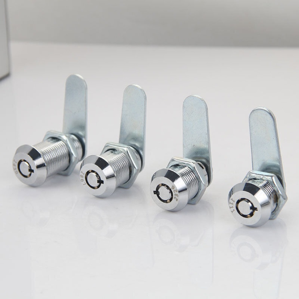 Serrature per cassetta di sicurezza con 2 chiavi Armadietto in metallo Scatola di distribuzione dell'energia Serratura con linguetta meccanica Cassetta postale da scrivania Serratura di emergenza