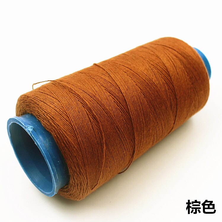20s/3 Polyester Three Thick Sewing Thread Jeans Thread Hand Stitching Canvas Coarse Cloth Denim Thread Sewing Machine Thread: brown