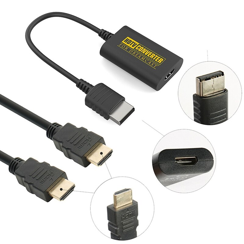 to HDMI Converter Portable 1080P HD HDMI Adapter Cable for Nintendo N64 / SNES / NGC