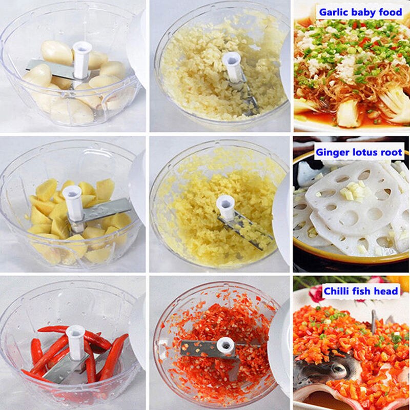 Multifunctionele Hoge Speedy Groente Fruit Twist Shredder Handmatige Vleesmolen Chopper Knoflook Hand Held
