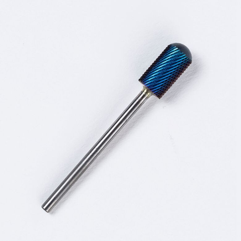 Nail Boor Regenboog/Blauw/Zwart Coating Hardmetalen Bramen Nail Cutter Voor Cuticle Manicure Boor Machine Nail bestanden: Blue 04