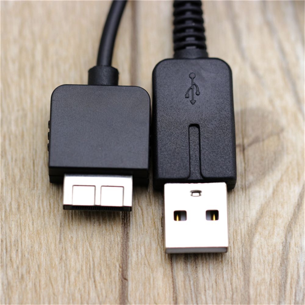 Utility Black USB Data Transfer Sync Charge Charger 2 in 1 Cable for PS Vita