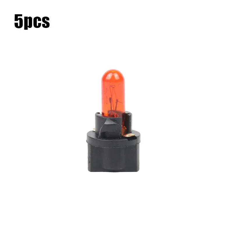 1/5/10 Uds T5 luz LED para coche automóviles diodo emisor de luz instrumento calibre tablero bombillas 12v/24v lámpara Interior de coche: Azul cielo