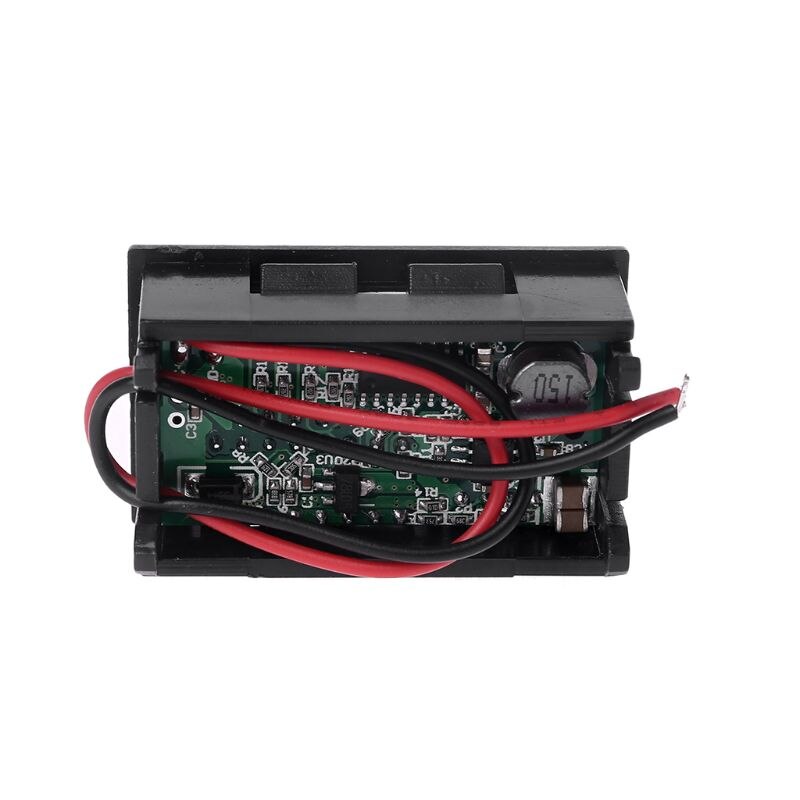 Voltímetro Digital de 12V para coche y motocicleta, medidor de Panel de batería de voltaje con salida USB de 5V,
