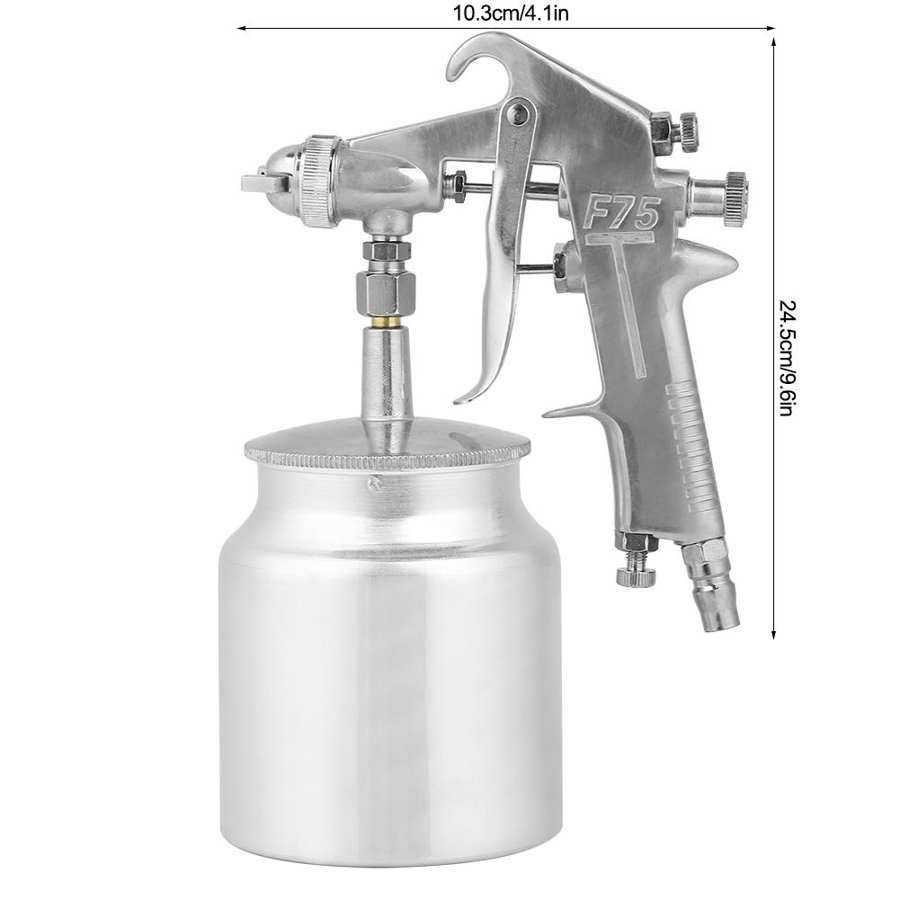 1 5mm Nozzle 750ml Capacity Suction Feeding Mode Air Paint Pneumatic Spray