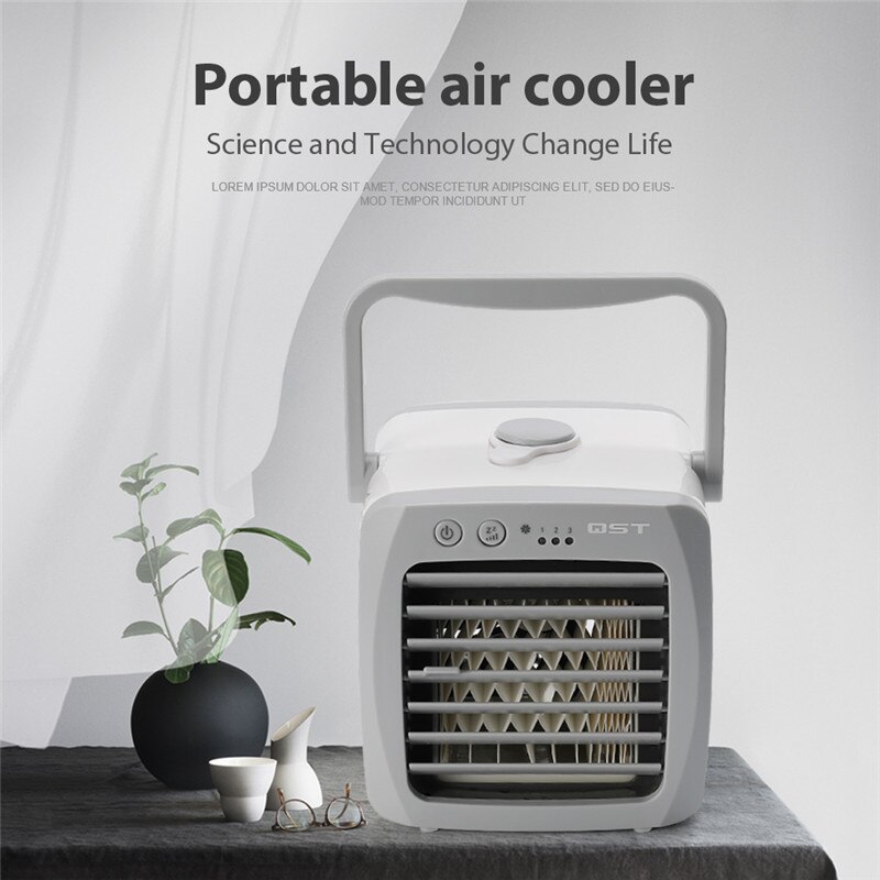 Mini Draagbare Airconditioner Usb Air Cooler Fan Conditioner Luchtbevochtiger Cooling Room Air Cooling Fan Desktop Voor Thuis Bureau Ruimte