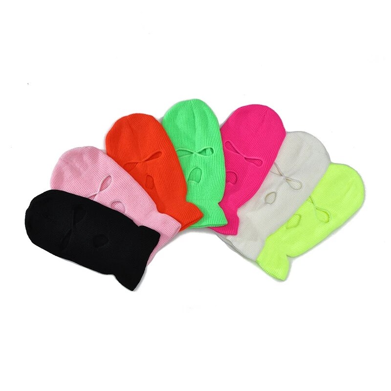cycling winter hats unisex funny mask hat wool knit bonnet halloween party ski beanie caps czapka zimowa touca