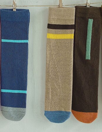 Herfst winter meisjes retro koreaanse stijl one size sokken zonder hak 1-8 jaar kinderen katoenen ademende sokken 3 paar: Lavendel