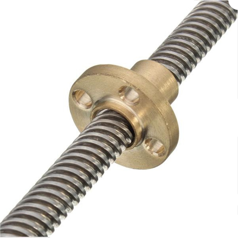 800mm Lead Screw 8mm Thread Lead Screw 2mm Pitch Lead Screw with Brass Nut For Stepping Motor Driving Guide Rail